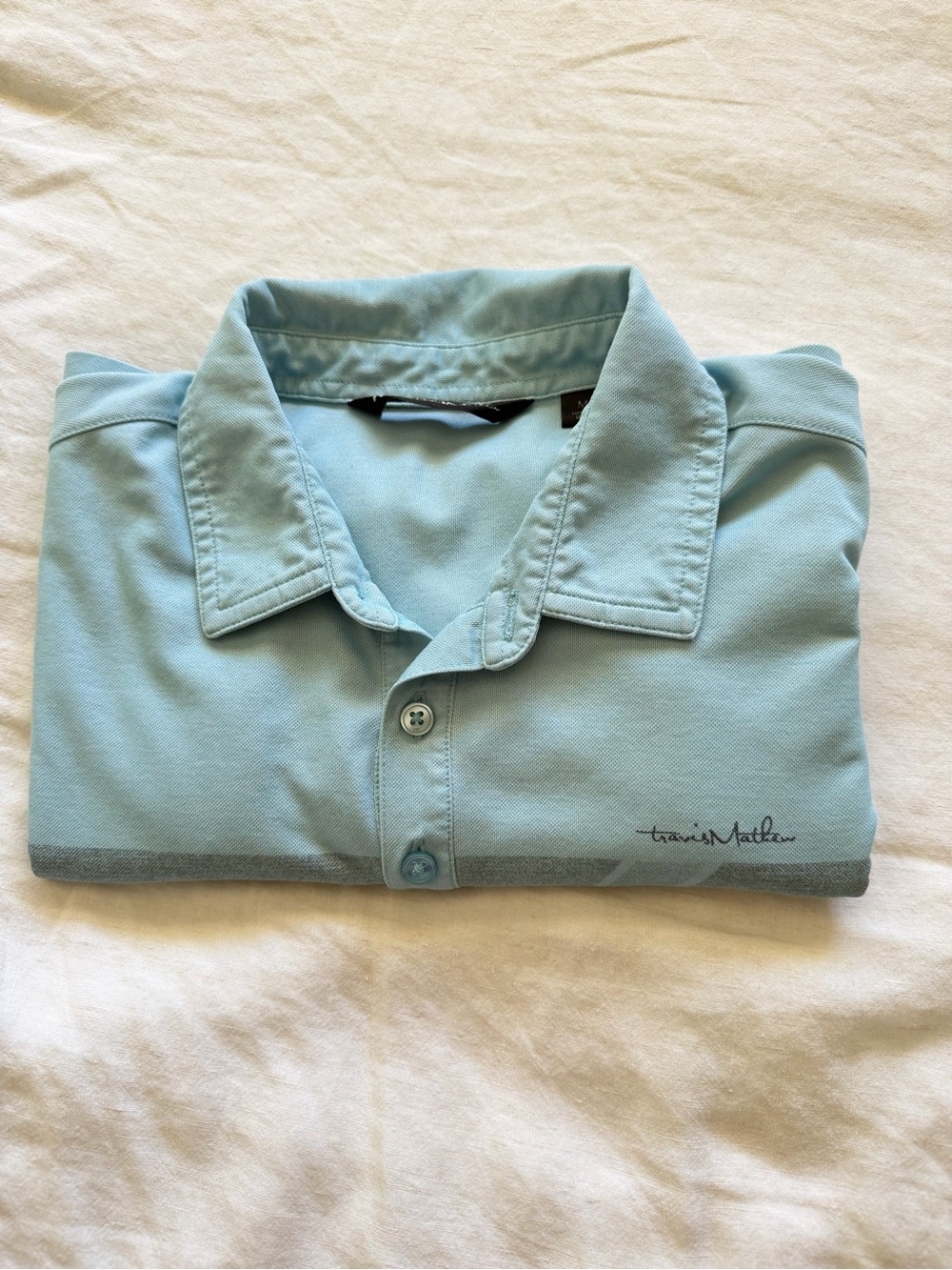 Travis Mathew Light Blue Collared Polo